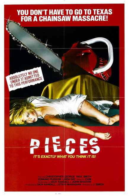 Pieces (1983)_0 Poster Canvas Movie Film Print A0 A1 A2 A3 A4 A5 A6 Art Wall Dec