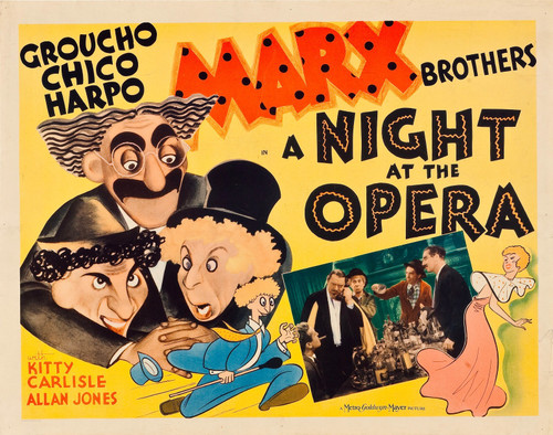 A NIGHT AT THE OPERA (1935) 5 Poster Canvas Movie Film Print A0 A1 A2 A3 A4 A5 A
