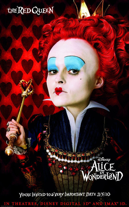 Alice in Wonderland (2010)_3 Movie Film Poster Canvas iconic design