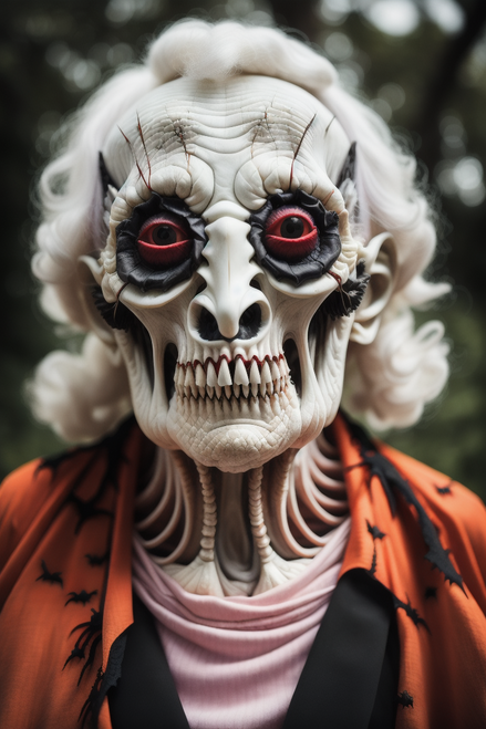 Creepy Halloween Lady (15) Poster Canvas Print Art Painting Decor Reprint wall A