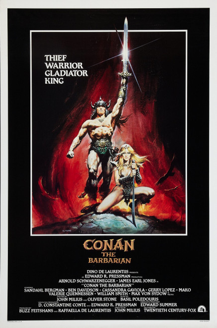 Conan the Barbarian (1982)_1 Movie Film Poster Canvas iconic design
