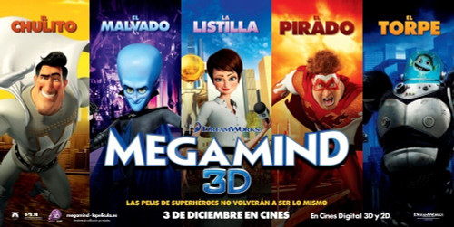 Megamind (2010)_16 Poster Canvas Movie Film Print A0 A1 A2 A3 A4 A5 A6 Art Wall