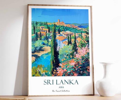 9_Sri Lanka Print, Sri Lanka Travel Poster, Middle East Travel Print, Islamic De