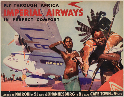 Transport poster - Imperial Airways Poster Canvas Movie Film Print A0 A1 A2 A3 A