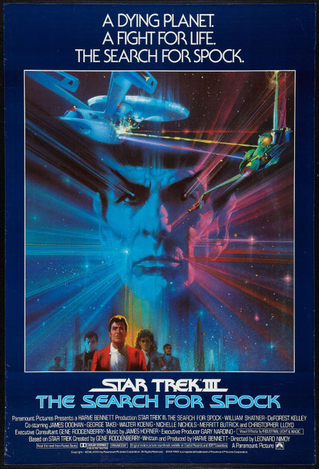 Star Trek III The Search for Spock 2 Poster Canvas Movie Film Print A0 A1 A2 A3