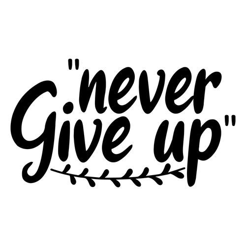 1-.-Never-Give-Up Poster Canvas Movie Film Print A0 A1 A2 A3 A4 A5 A6 Art Wall D