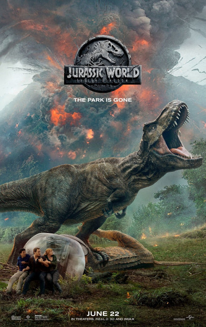 Jurassic World_ Fallen Kingdom (2018)_2 Poster Canvas Movie Film Print A0 A1 A2