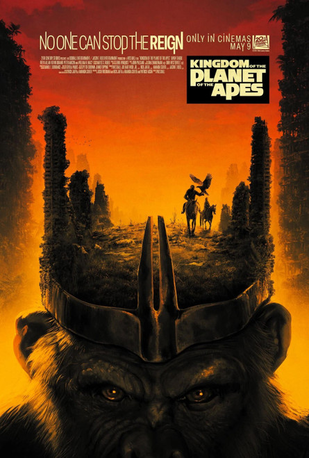 Kingdom of the Planet of the Apes (2024)_16 Poster Canvas Movie Film Print A0 A1