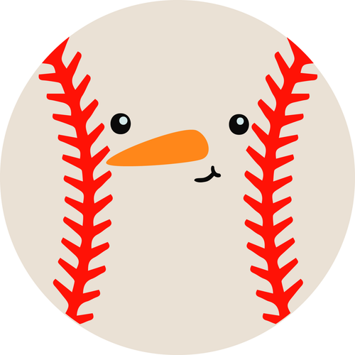 Baseball Snowball Poster Made to Order Canvas Print A0 A1 A2 A3 A4 A5 A6 Art Wal