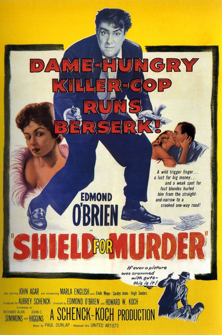 Shield for Murder (1954)_1 Poster Canvas Movie Film Print A0 A1 A2 A3 A4 A5 A6 A
