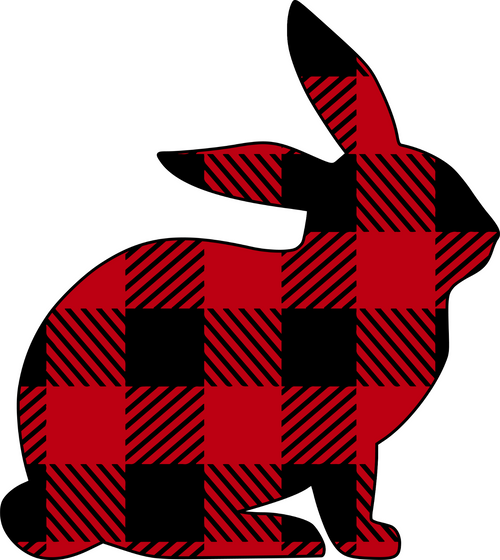 buffalo plaid easter bunny Poster Canvas Movie Film Print A0 A1 A2 A3 A4 A5 A6 A
