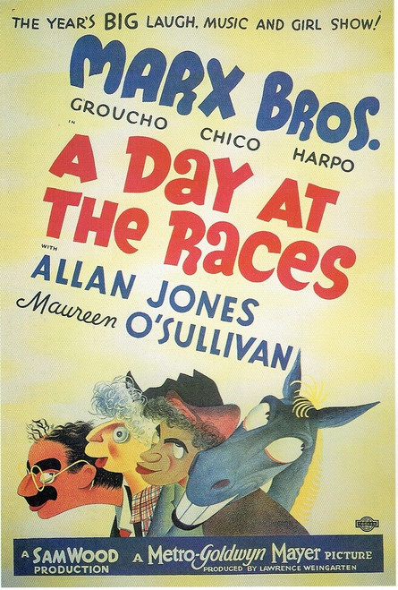 A Day At The Races-1937- Poster (A0-A4) Film Movie Picture Art Wall Decor Actor