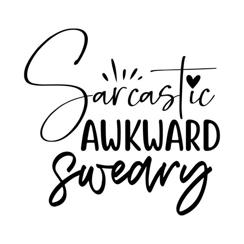 Sarcastic Awkward Sweary-01 (4) Poster Canvas Movie Film Print A0 A1 A2 A3 A4 A5