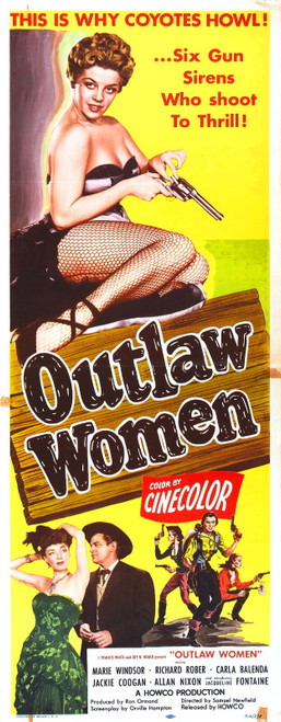 Outlaw Women 03 Poster Canvas Movie Film Print A0 A1 A2 A3 A4 A5 A6 Art Wall Dec