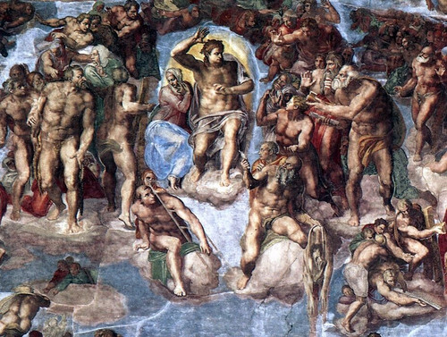 Sistine_Chapel_Last_Judgement_detail_EUR Poster Canvas Movie Film Print A0 A1 A2