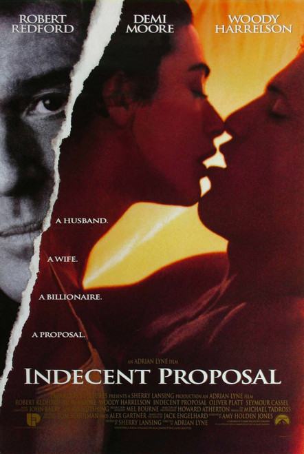 Indecent Proposal (1993)_0 Poster Canvas Movie Film Print A0 A1 A2 A3 A4 A5 A6 A