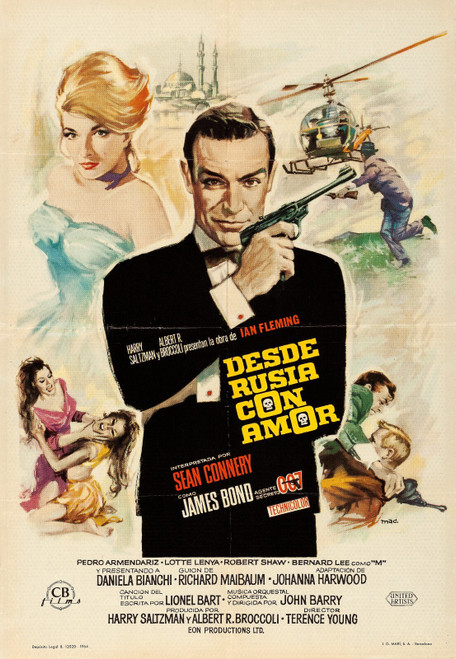 From Russia With Love (1963)_11 Movie Film Poster Canvas iconic design