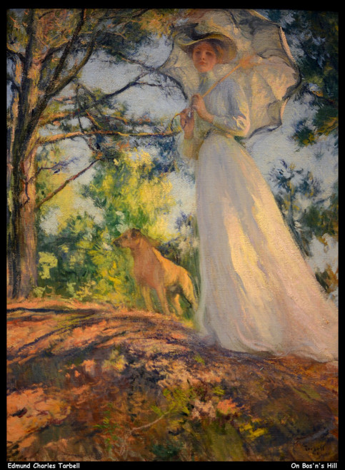 edmund-charles-tarbell---on-bosns-hill--jpb_37810057546_o(1) Poster Canvas Print