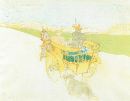 Henri de Toulouse-Lautrec- Country Outing- 1897 Poster Canvas Movie Film Print A