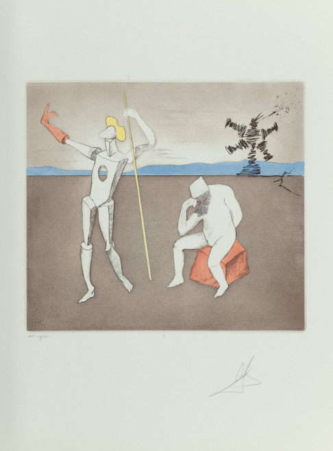Salvador Dali (1904-1989). The Power of Thought, from Historia de Don Quichotte