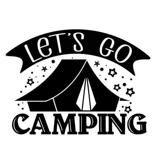 Let's go camping-01 Poster Canvas Movie Film Print A0 A1 A2 A3 A4 A5 A6 Art Wall