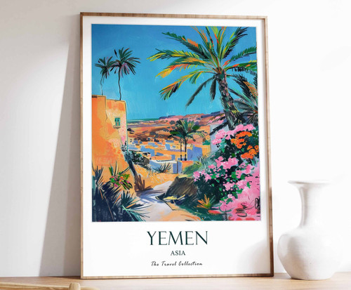 9_Yemen Print, Yemen Travel Poster, Middle East Travel Print, Islamic Decor, Gif