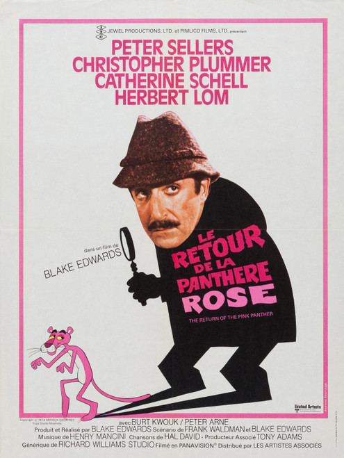 The Return of the Pink Panther (1975)_6 Poster Canvas Movie Film Print A0 A1 A2