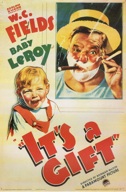 It's A Gift -1934 Poster Canvas Movie Film Print A0 A1 A2 A3 A4 A5 A6 Art Wall D