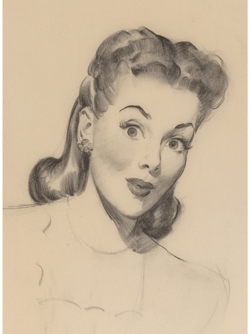 Gil Elvgren - Pinup Girl - One Pretty Young Woman You Wish You Could Marry 1948
