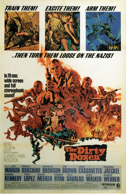 The Dirty Dozen- Us 1967 Poster Canvas Movie Film Print A0 A1 A2 A3 A4 A5 A6 Art