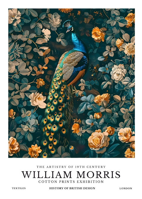 William Morris - Birds (58) Poster Canvas Cotton Print Exhibition A0 A1 A2 A3 A4