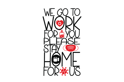 STAY HOME FOR US B-01 Poster Canvas Movie Film Print A0 A1 A2 A3 A4 A5 A6 Art Wa