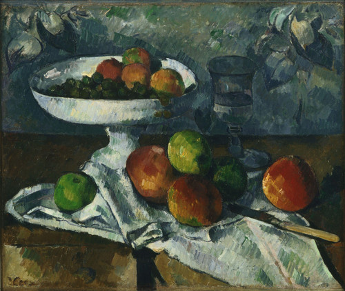 Paul Cézanne - Still Life with Fruit Dish Poster Canvas Movie Film Print A0 A1 A