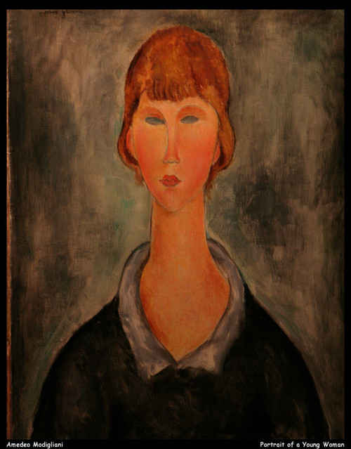 amedeo-modigliani---portrait-of-a-young-woman-3_16729235086_o(1) Poster Canvas M