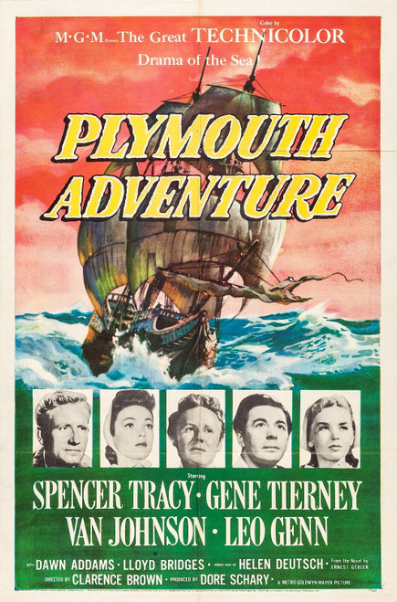 Plymouth Adventure (1952)_1 Poster Canvas Movie Film Print A0 A1 A2 A3 A4 A5 A6
