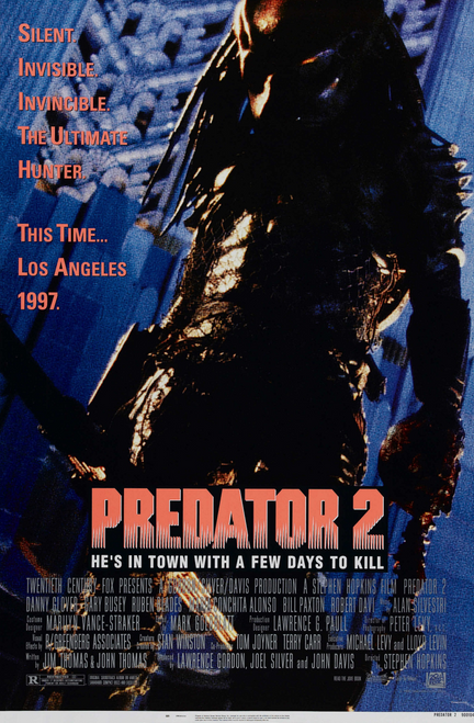 Predator_2_Poster Poster Canvas Movie Film Print A0 A1 A2 A3 A4 A5 A6 Art Wall D