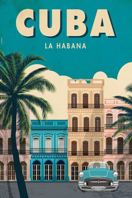 Cuba Retro Classic Travel Poster (63) Poster Canvas Travel Holiday Trip Print Tu