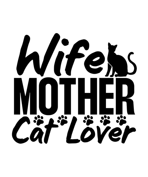 Wife Mother Cat Lover-01 (2) Poster Canvas Movie Film Print A0 A1 A2 A3 A4 A5 A6