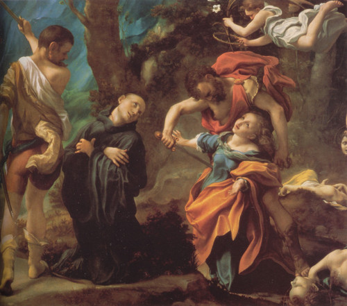 Correggio_The_Martyrdom_of_Four_Saints Poster Canvas Print Art Painting Decor Re