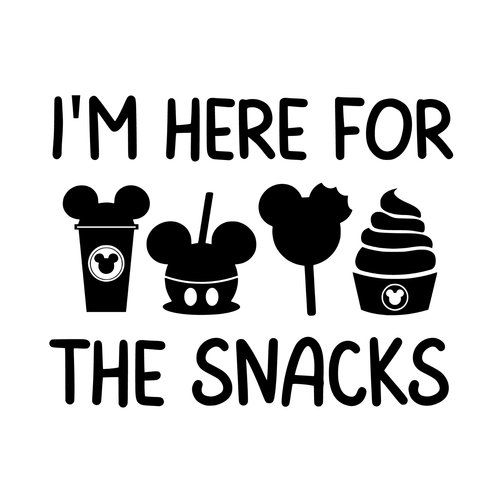 im here for the snacks Funny Poster Creative Canvas Print A0 A1 A2 A3 A4 A5 A6 A