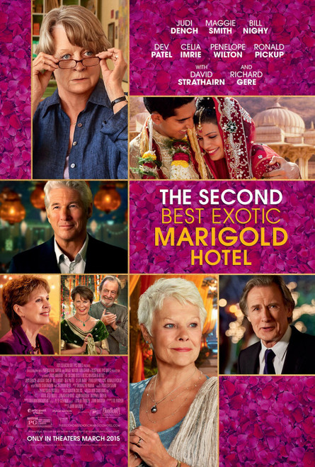 The Second Best Exotic Marigold Hotel (2015)_3 Poster Canvas Movie Film Print A0