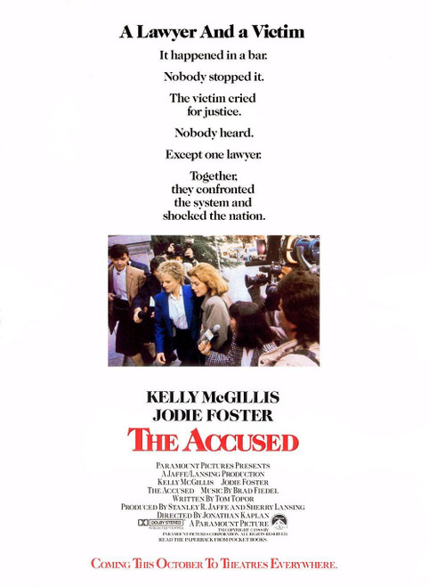 The Accused (1988)_2 Poster Canvas Movie Film Print A0 A1 A2 A3 A4 A5 A6 Art Wal