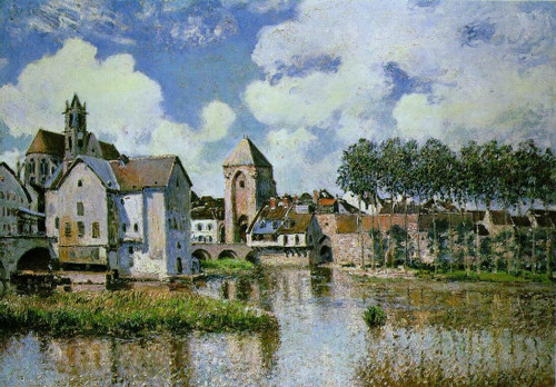 Alfred-Sisley-loing Poster Canvas Movie Film Print A0 A1 A2 A3 A4 A5 A6 Art Wall