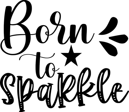 born to sparkle (3) Poster Canvas Movie Film Print A0 A1 A2 A3 A4 A5 A6 Art Wall
