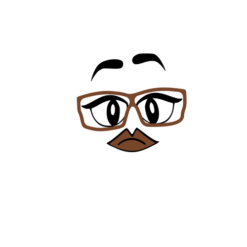 Brown Face - PNG Poster Canvas Movie Film Print A0 A1 A2 A3 A4 A5 A6 Art Wall De
