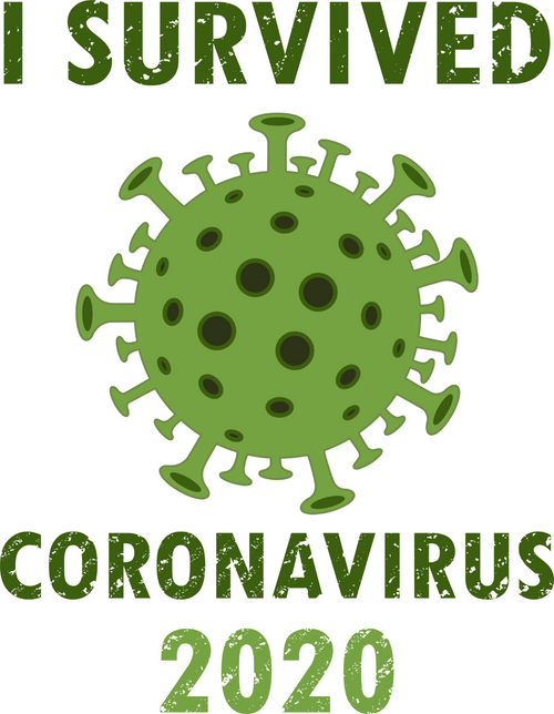 I Survived Coronavirus 2020 Poster Canvas Movie Film Print A0 A1 A2 A3 A4 A5 A6