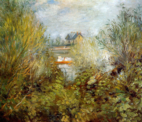 RenoirPierreAuguste-At_the_Seine_at_Argenteuil-Sun Poster Canvas Movie Film Prin