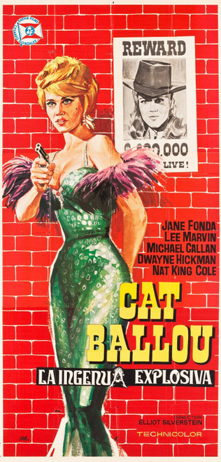 Cat Ballou (1965)_3 Movie Film Poster Canvas iconic design