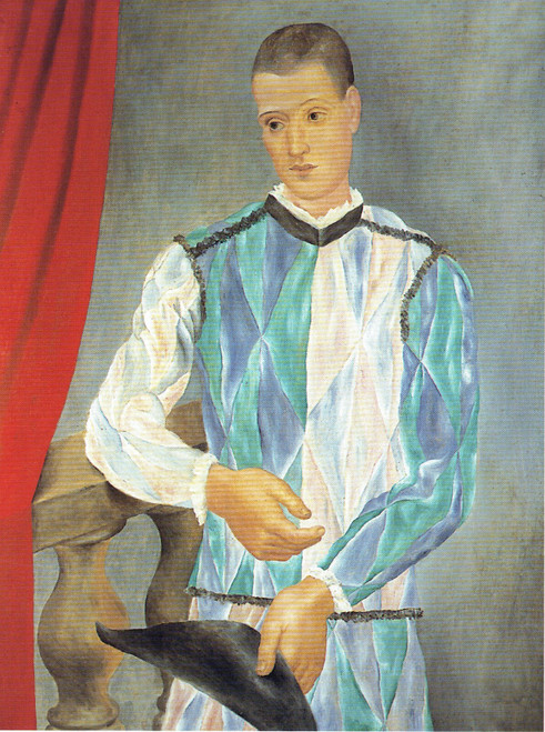 Pablo Picasso - Harlequin 1917 Poster Canvas Movie Film Print A0 A1 A2 A3 A4 A5