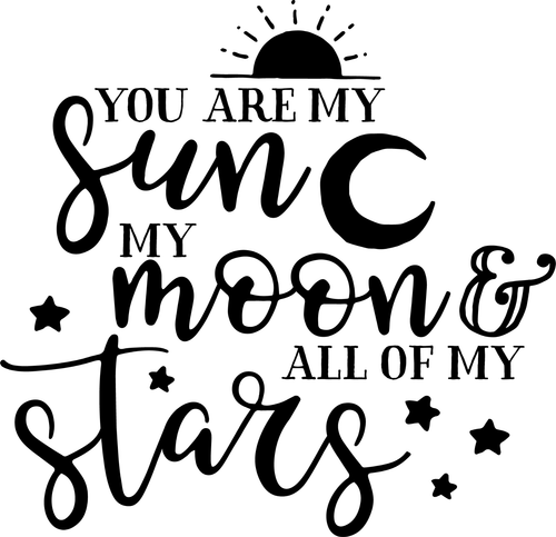 you-are-my-sun-moon-stars Poster Canvas Movie Film Print A0 A1 A2 A3 A4 A5 A6 Ar